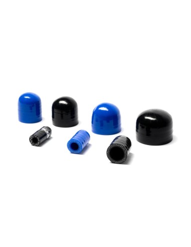 Bouchon silicone renforcé 3 plis noir ou bleu de Ø6.5 à 38mm