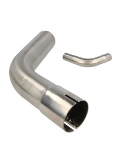 Coude inox 60° avec emmanchement simple 51 à 76mm