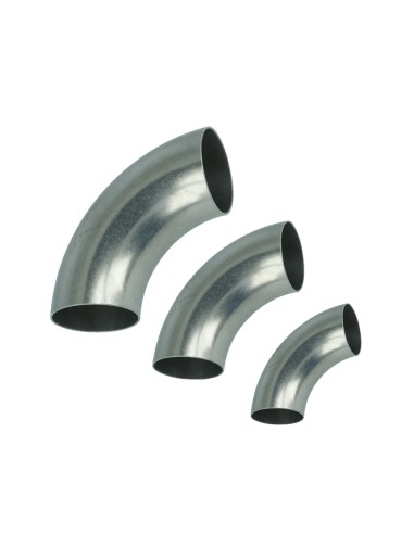 Coude court inox 90° Ø40 à 89mm