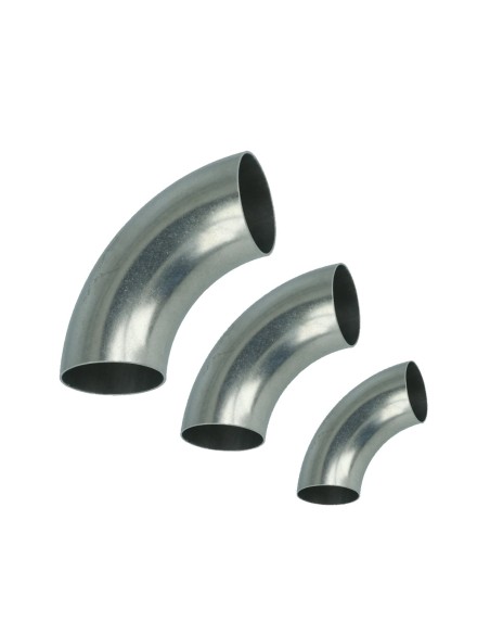 Coude court inox 90° Ø40 à 89mm