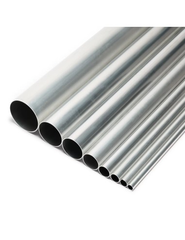 Tube rond aluminium droit Ø8 à 102mm