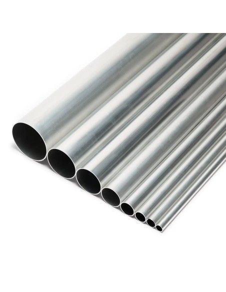 Tube rond aluminium droit Ø8 à 102mm
