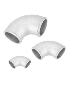 Coude coulé 90° en aluminium soudable 51 à 102mm