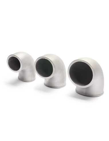Coude en aluminium moulé à 90° de 51 à 102 mm