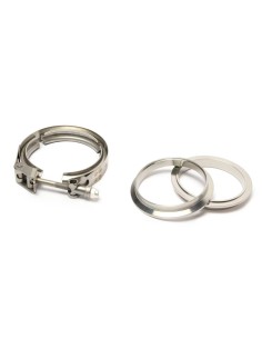 Kit V-Band Inox avec Gorge de Positionnement Ø38 à 127mm