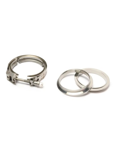 Kit V-Band Inox avec Gorge de Positionnement Ø38 à 127mm