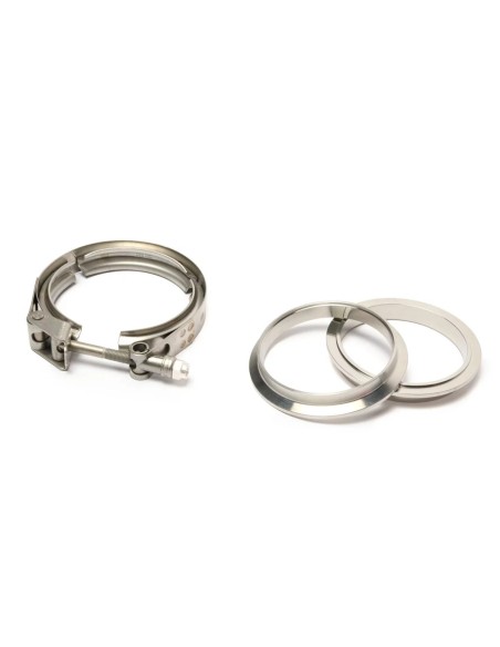 Kit V-Band Inox avec Gorge de Positionnement Ø38 à 127mm