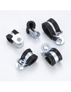 Collier de Fixation Inox avec Caoutchouc Ø8 à 63mm
